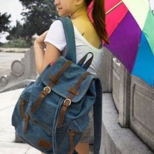 Augur vintage canvas backpack